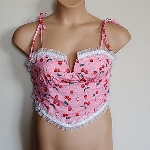 cherries crop top 🍒